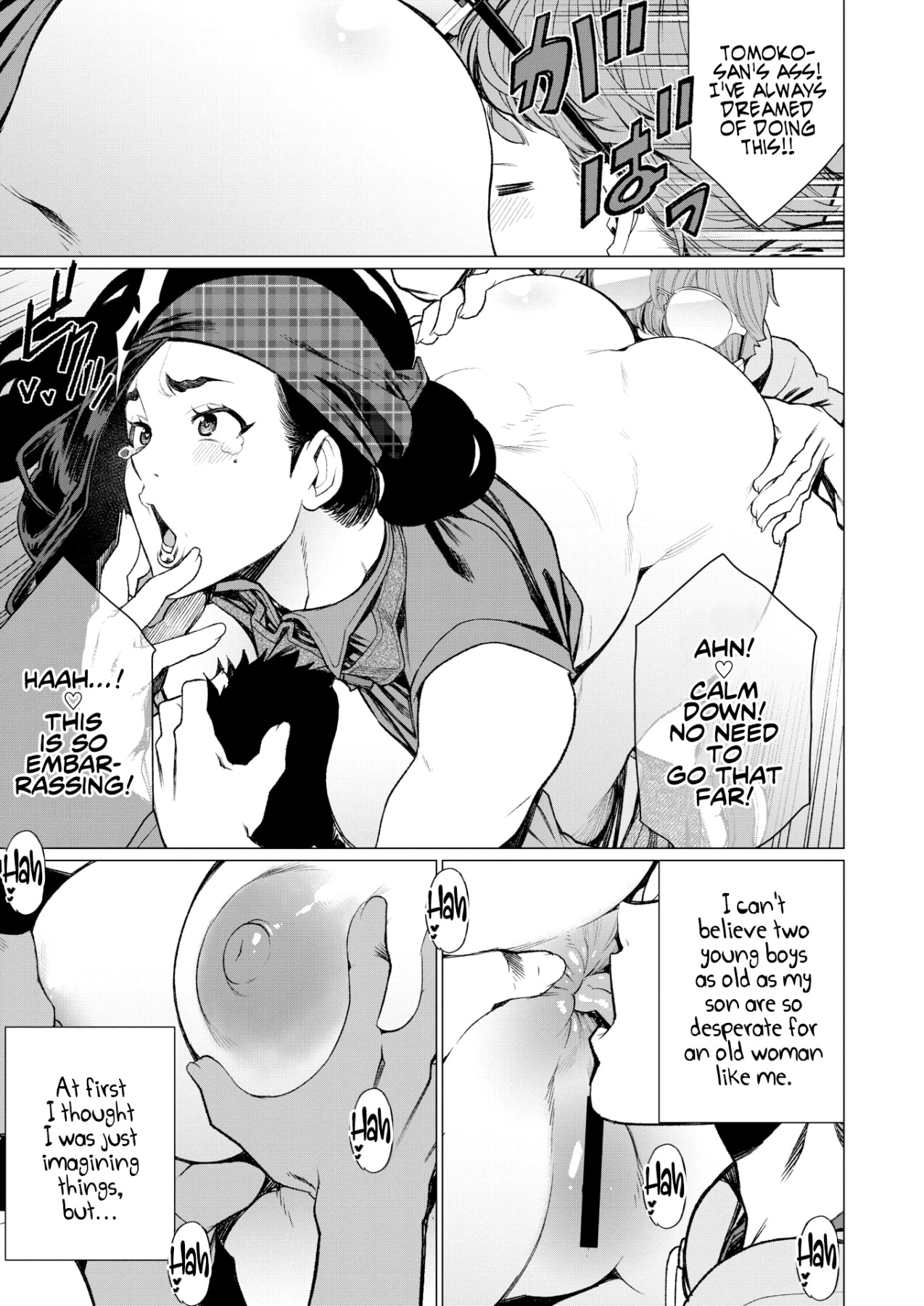 Hentai Manga Comic-Matured Meat Sandwich Special at the Married MILF Cafe-Read-7